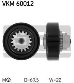 Натяжной ролик, поликлиновойремень SKF VKM 60012